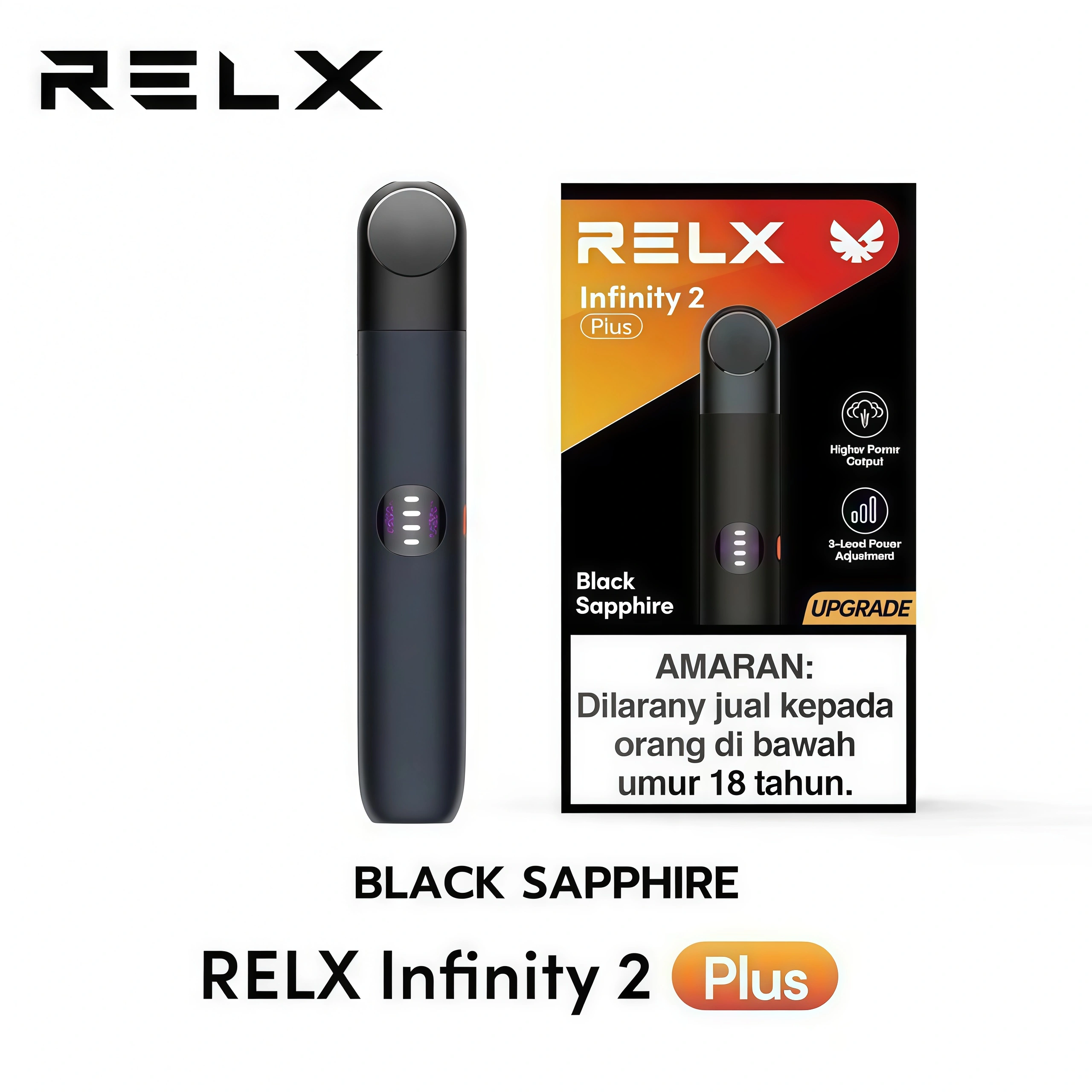 悅刻-relx-Infinity 2-Plus 主機-黑色（黑藍寶石）-2