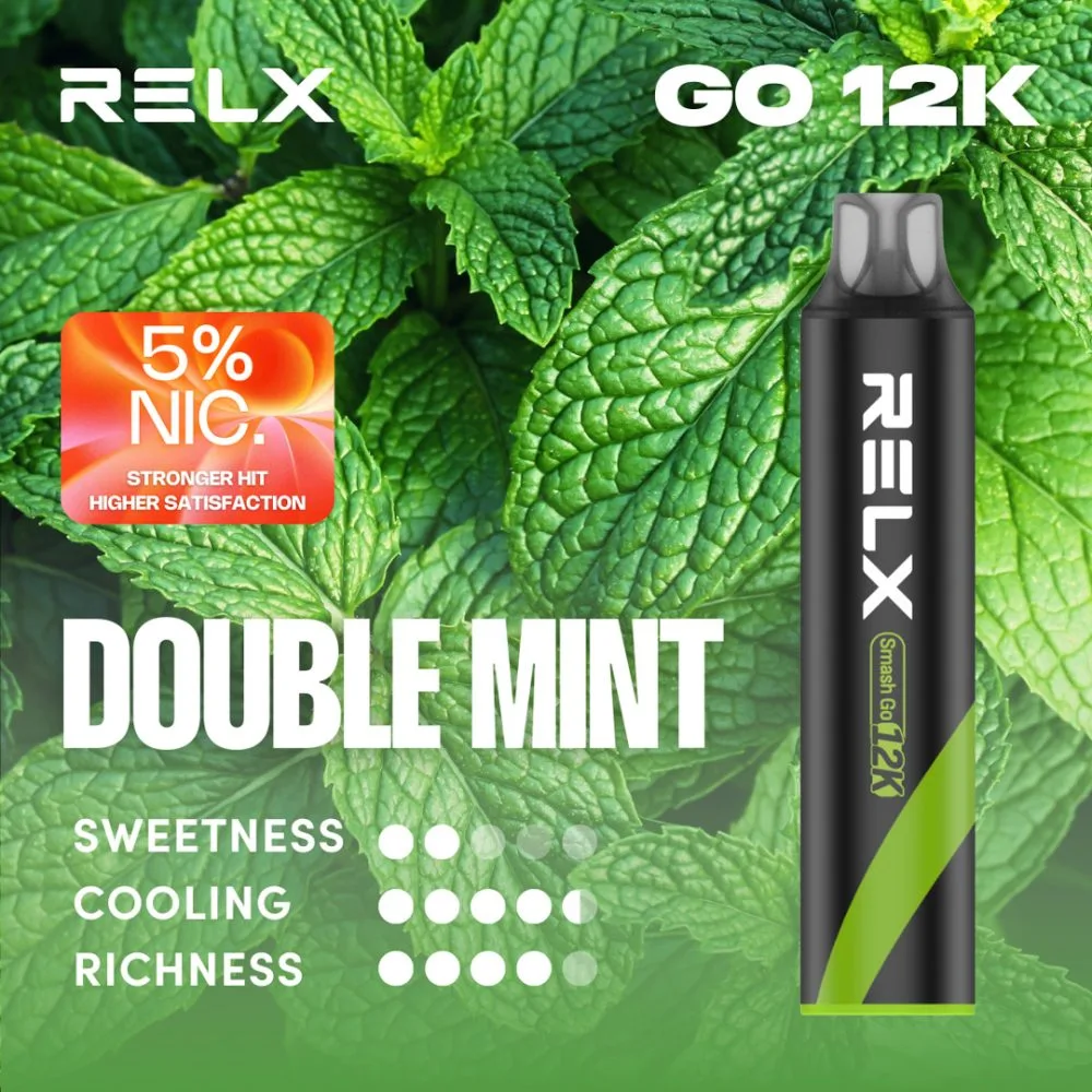 悦刻黑条 RELX SMASH GO 12000口-雙薄荷