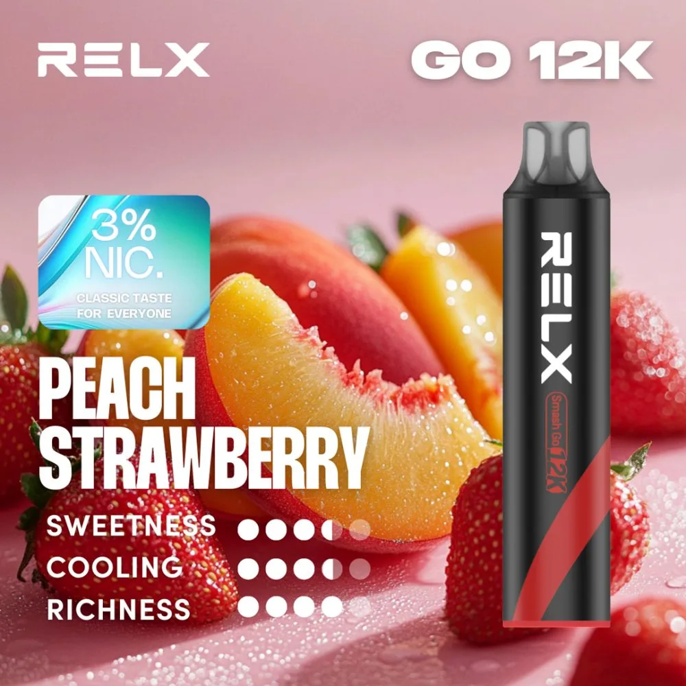 悦刻黑条 RELX SMASH GO 12000口-桃子草莓