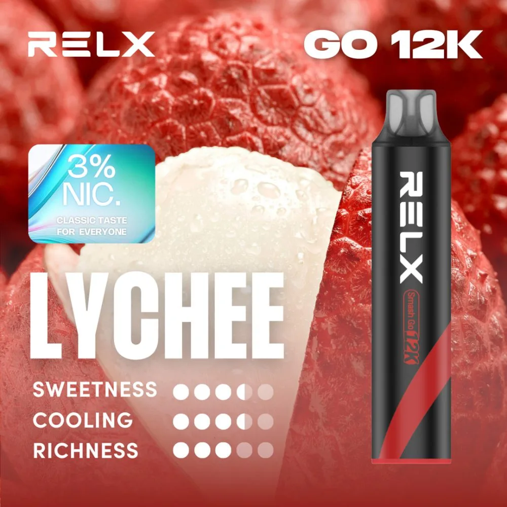 悦刻黑条 RELX SMASH GO 12000口-荔枝